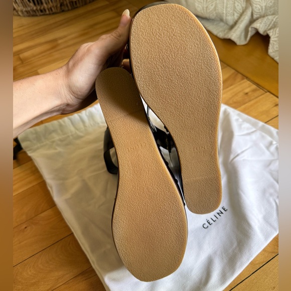 Céline Phoebe Philo Rare clogs platforms Spazzolato leather sandals 38 EU 8 - Picture 3 of 13